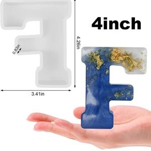 New Alphabet Resin Molds-F